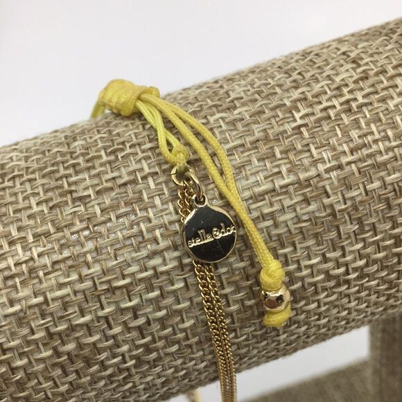 Stella & Dot Arrow Wishing Corded Gold Tone Adjustable Bracelet - Picture 16 of 16